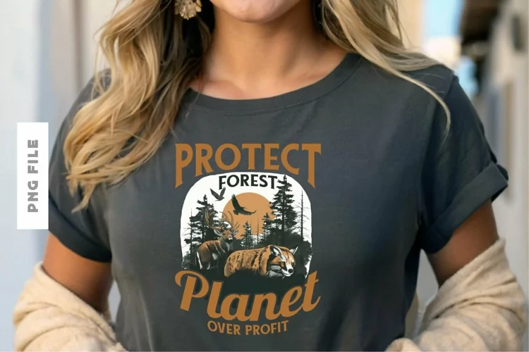 Protect Forest T shirt Design
