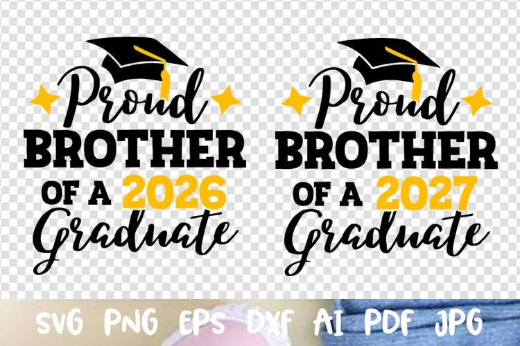 Proud Brother of a 2026 2027 graduate Senior Graduation cap