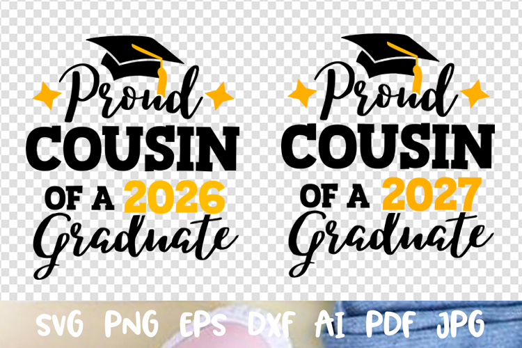 Proud Cousin of a 2026 2027 graduate Graduation cap Senior