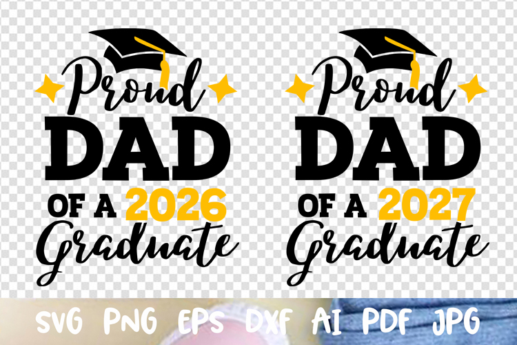 Proud Dad of a 2026 2027 graduate Senior 2026 Graduation cap