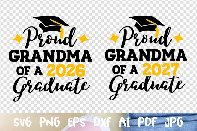 Proud Grandma of a 2026 2027 graduate Graduation cap Senior