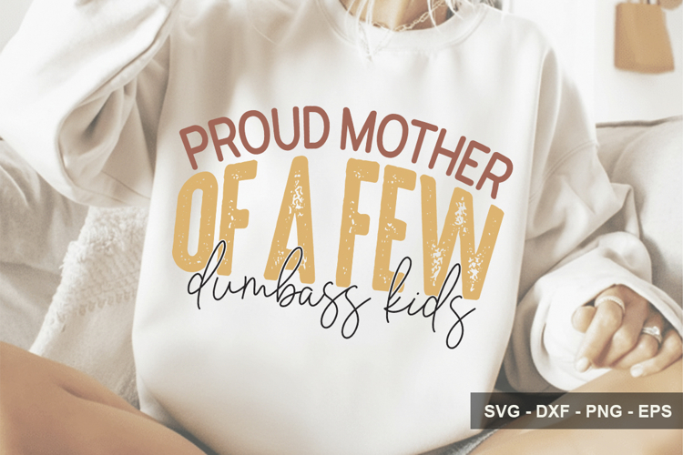 Proud Mother Of A Few Dumbass Kids - Mothers Day Design