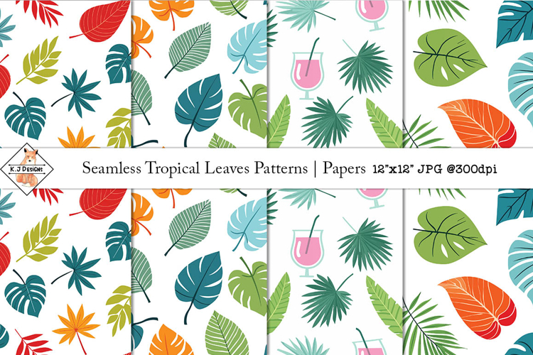 Seamless Tropical Leaves Patterns | Papers