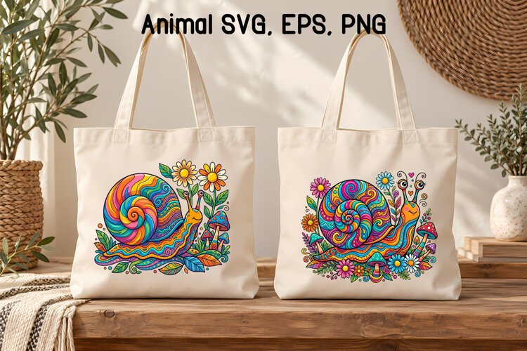 Slug Experiments Psychedelic Snail Clipart PNG | Animal Sublimation