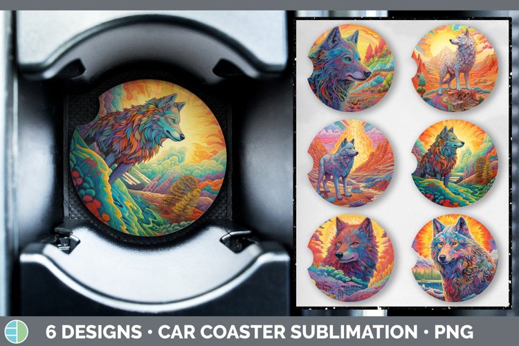 Car Coaster Sublimation Designs Image 6