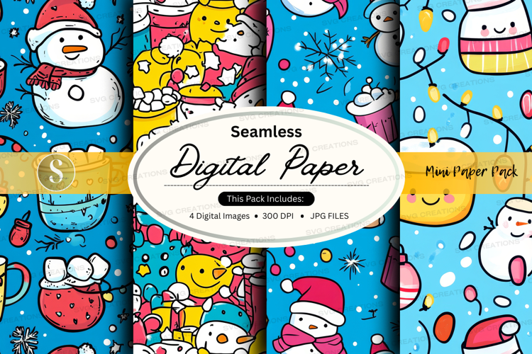 Winter wonderland digital paper
