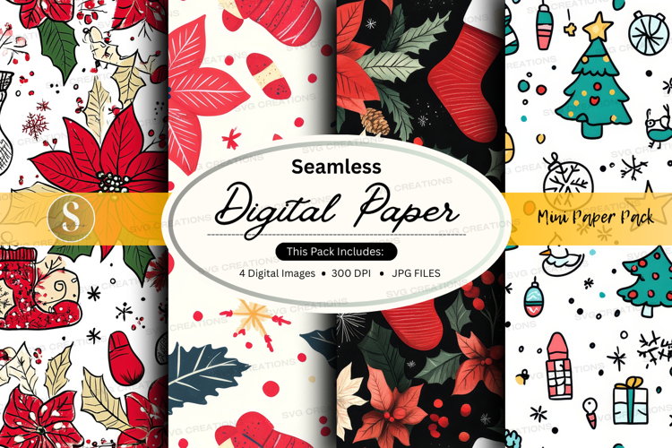 Christmas digital paper