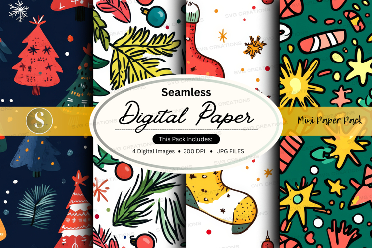 Christmas Seamless Pattern Image 22