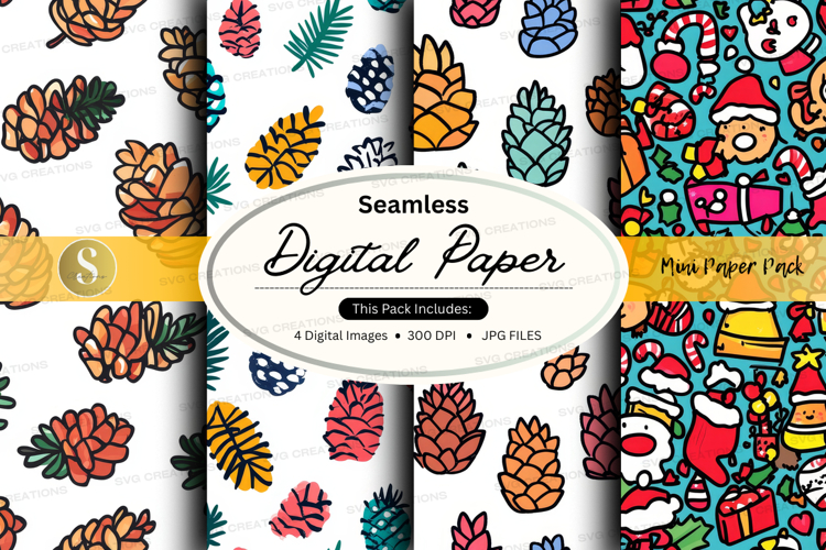 Christmas Seamless Pattern Image 23