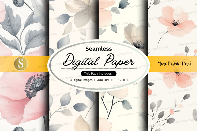 Seamless digital paper - floral collection