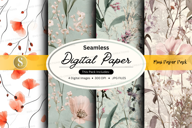 Seamless digital paper - floral collection