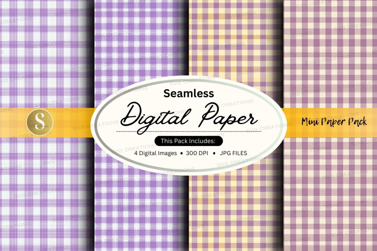 Seamless pastel plaid pattern