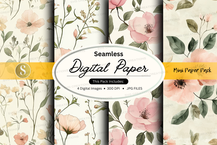 Seamless digital paper - floral collection
