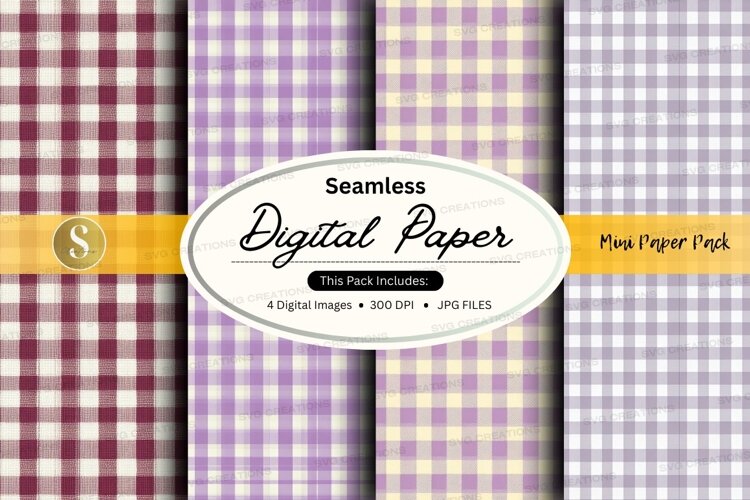 Seamless plaid pattern example image 1