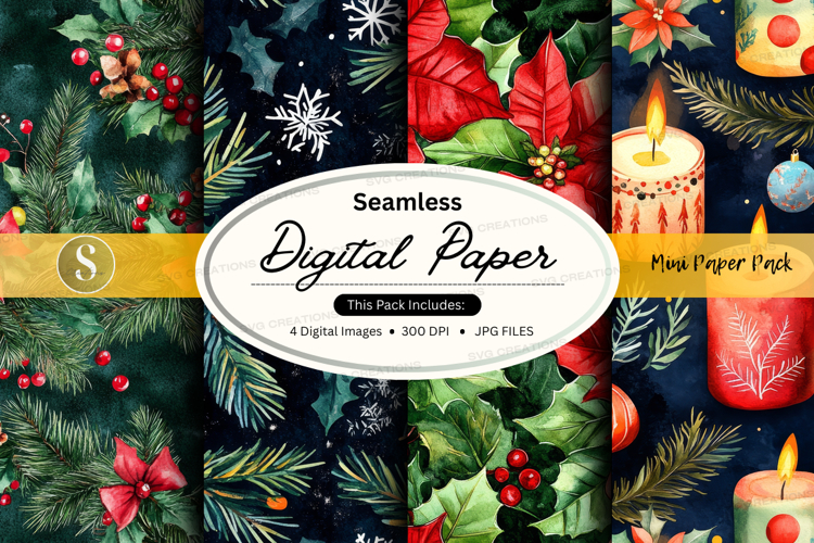 Christmas digital paper