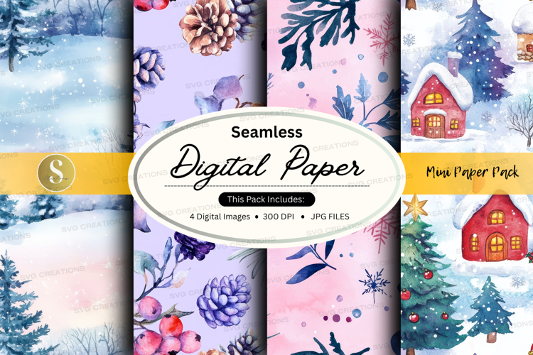 Winter wonderland digital paper