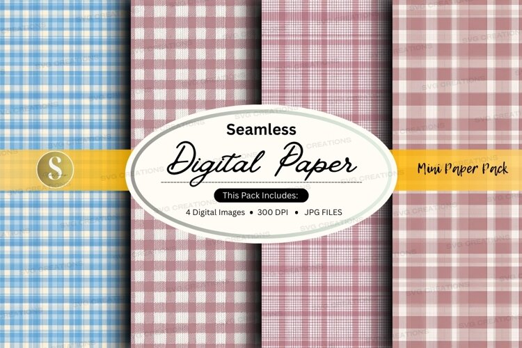 Seamless plaid pattern example image 1