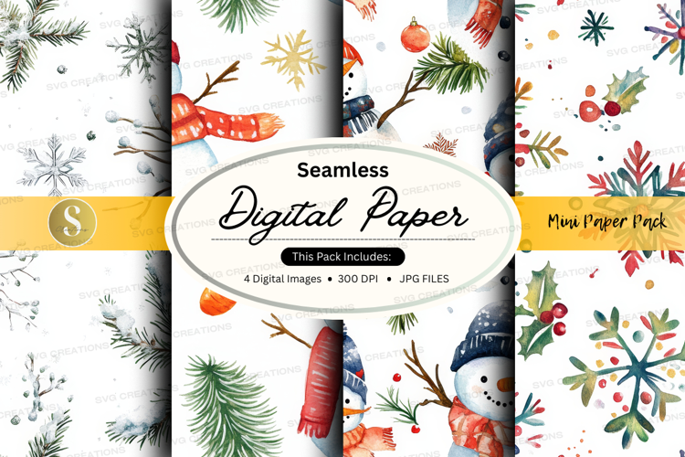 Winter wonderland digital paper