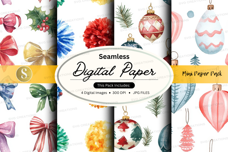Christmas Seamless Pattern Image 16