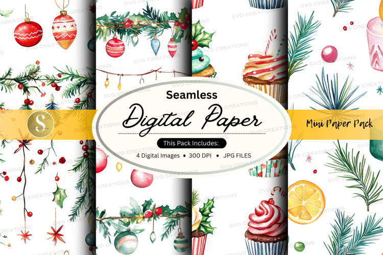 Christmas digital paper