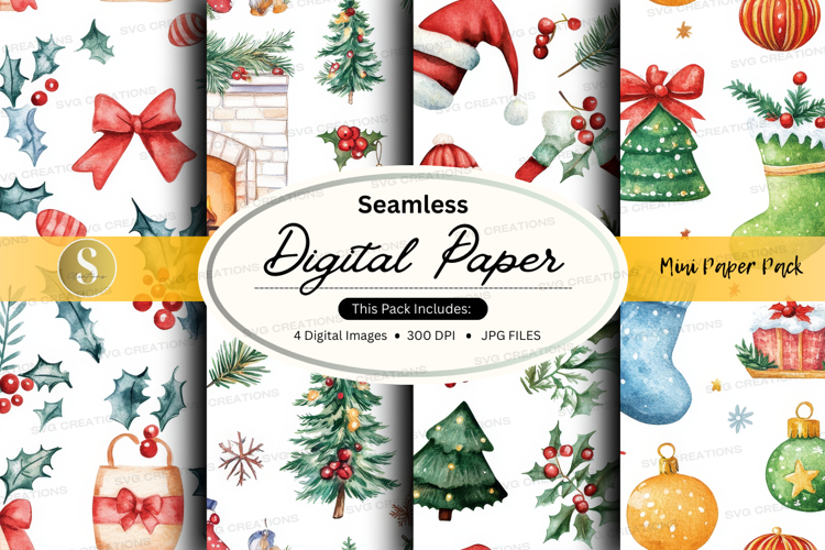 Christmas digital paper