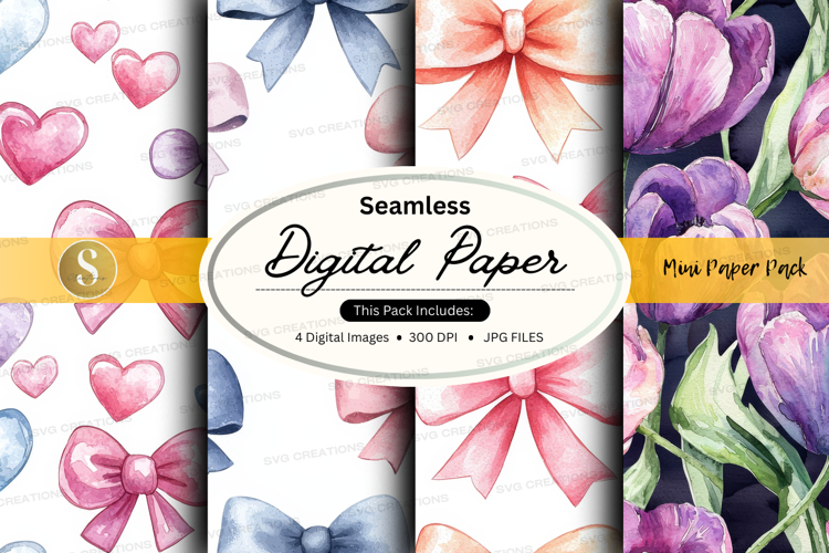 Seamless digital paper pack