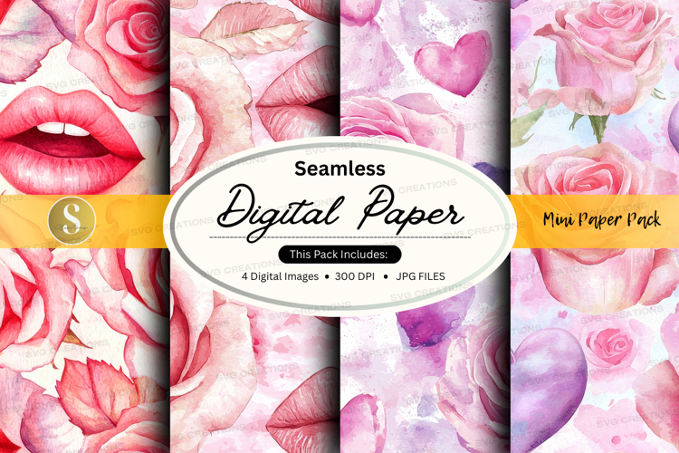 Seamless digital paper - mini paper pack