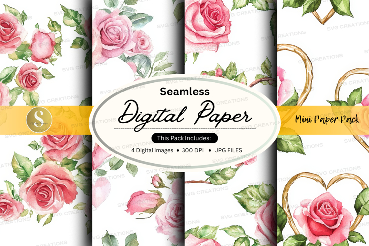 Seamless digital paper - mini paper pack