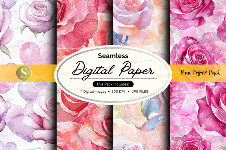 Seamless digital paper - mini paper pack