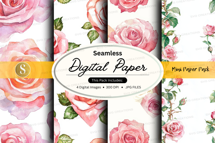 Seamless digital paper - mini paper pack