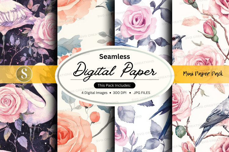 Seamless floral digital paper pack (6528710)