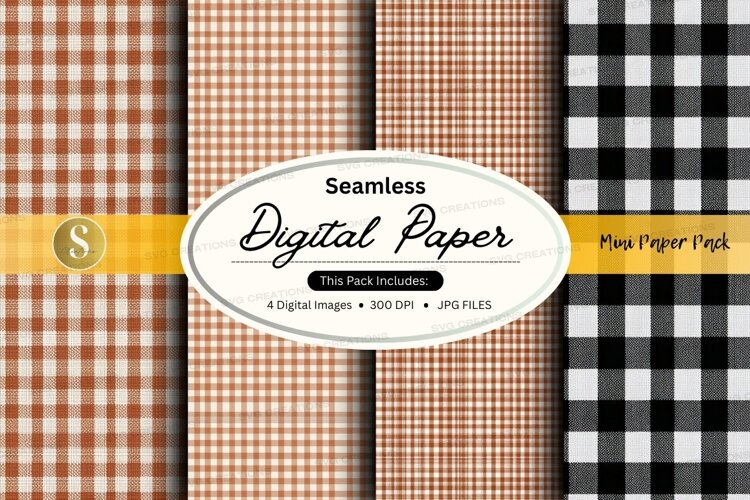 Seamless plaid pattern example image 1