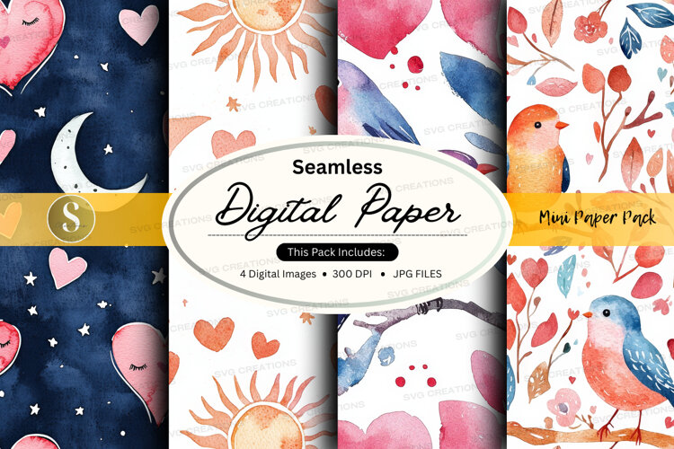 Seamless digital paper example image 1