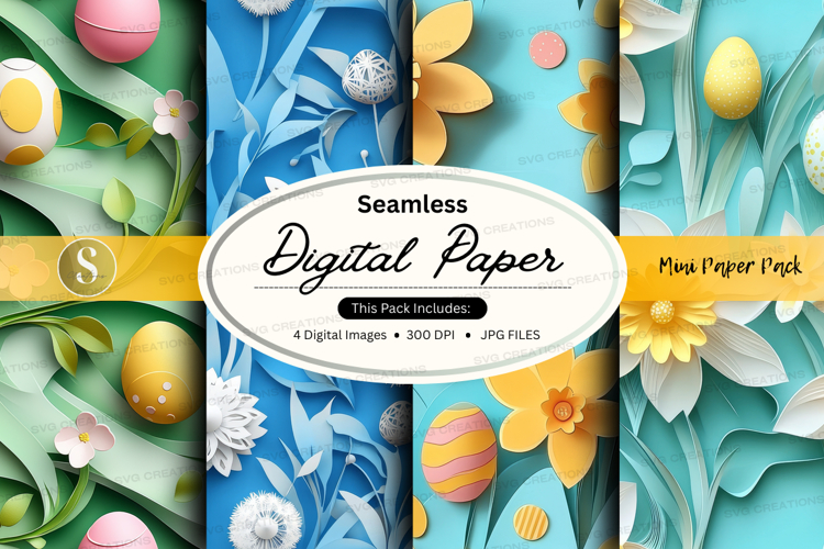 Seamless digital paper - mini paper pack digital paper
