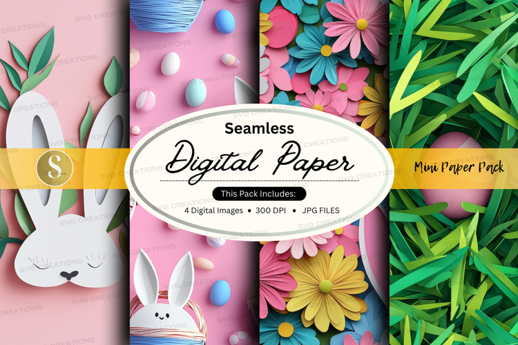 Seamless digital paper - mini paper pack digital paper