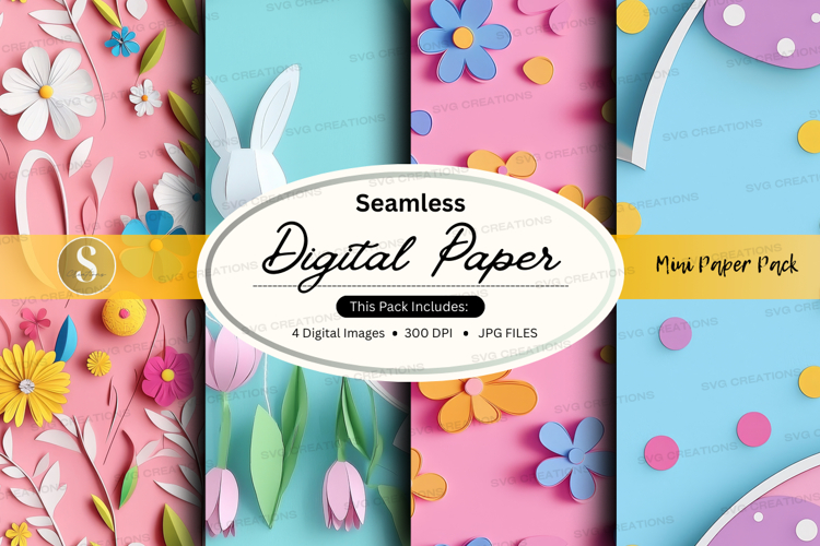 Seamless digital paper - mini paper pack digital paper