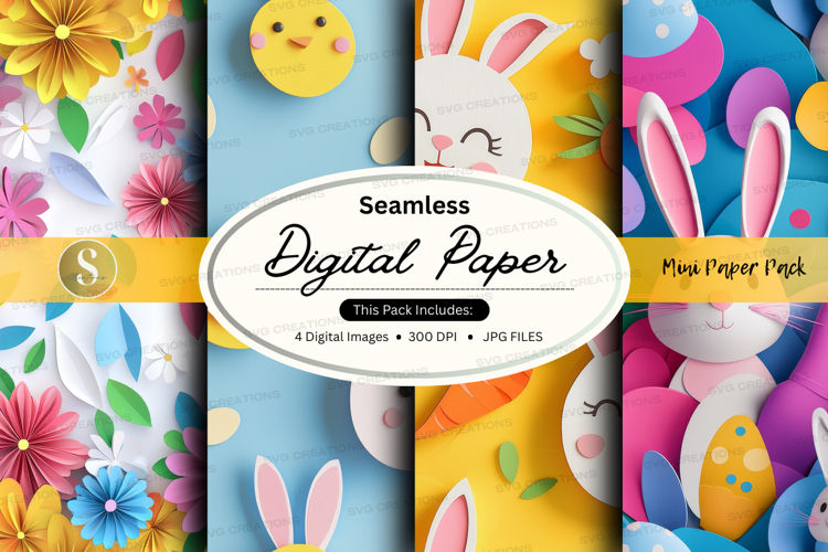 Seamless digital paper - mini paper pack digital paper