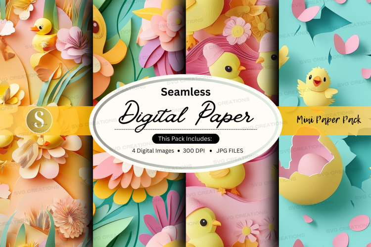 Seamless digital paper - mimi paper pack digital paper