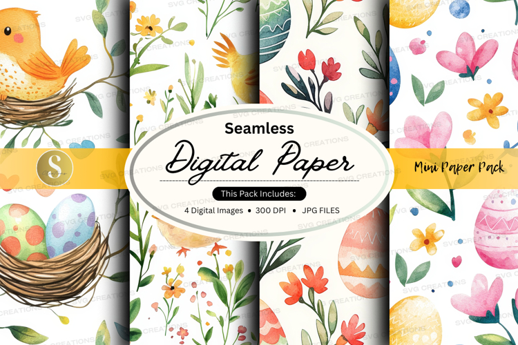 Seamless digital paper - mini paper pack digital paper