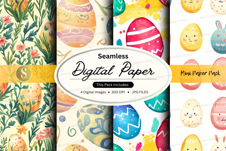 Easter digital paper pack