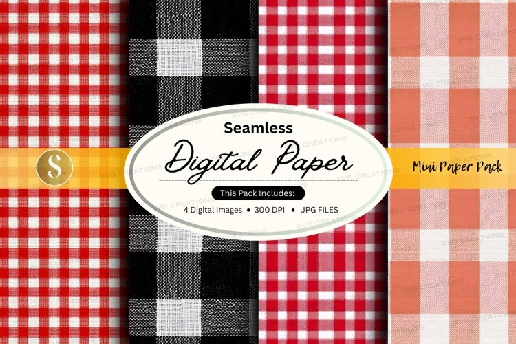 Seamless plaid pattern example image 1