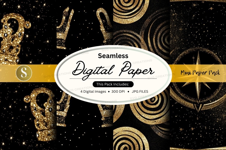 Celestial seamless pattern