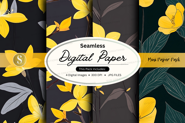 Sunflower Seamless Pattern Image 17