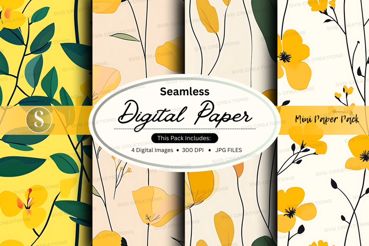 Seamless digital paper - mini paper pack