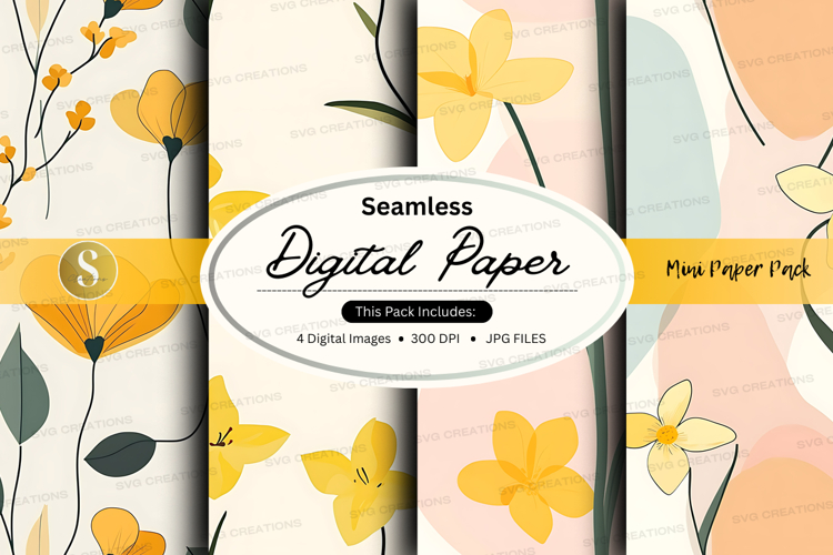 Seamless digital paper - floral design