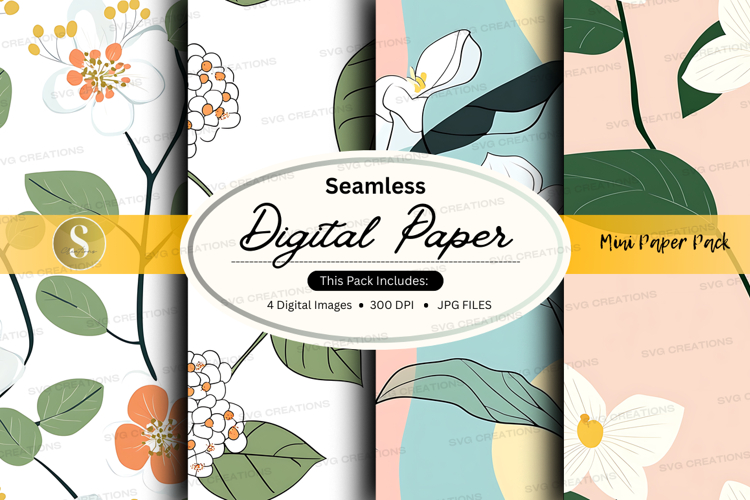 Seamless digital paper - mini paper pack digital paper