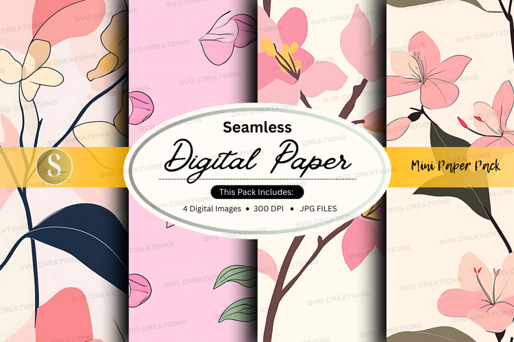 Seamless digital paper - blossom collection digital paper