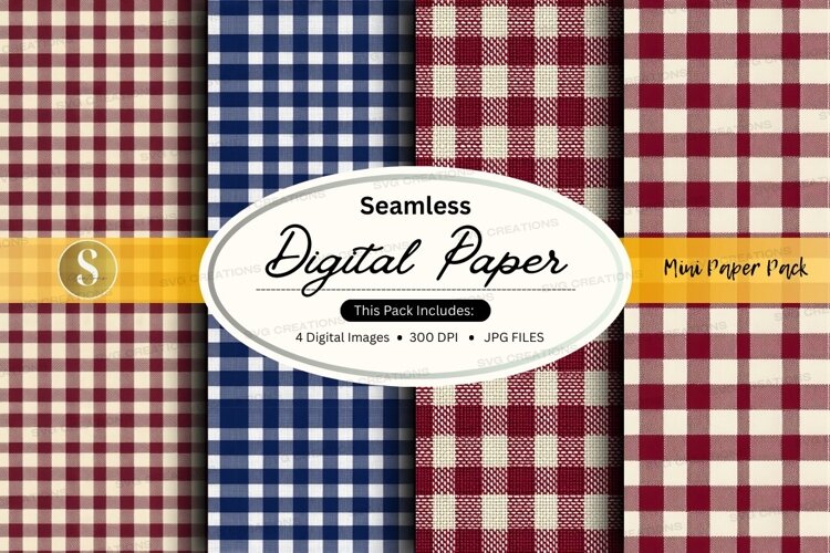 Seamless plaid pattern example image 1