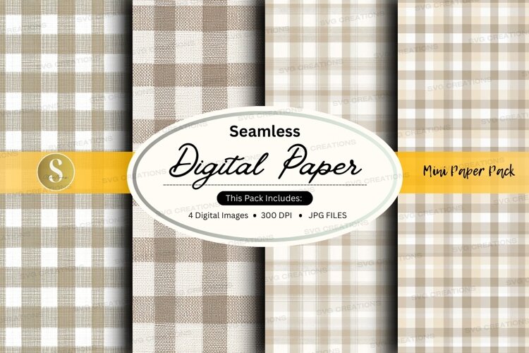 Seamless plaid pattern example image 1