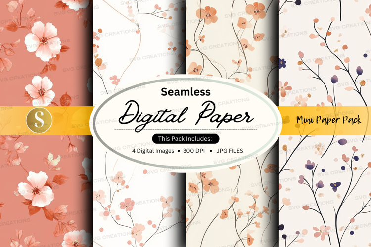 Seamless digital paper - floral collection